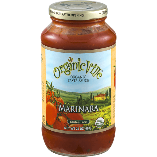 slide 1 of 8, Organicville Marinara Pasta Sauce, 24 oz