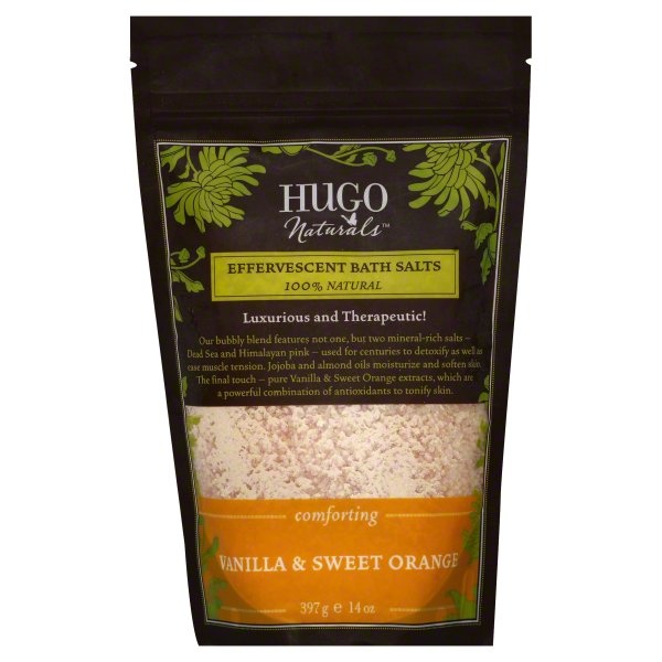 slide 1 of 1, Hugo Naturals Bath Salts 14 oz, 14 oz