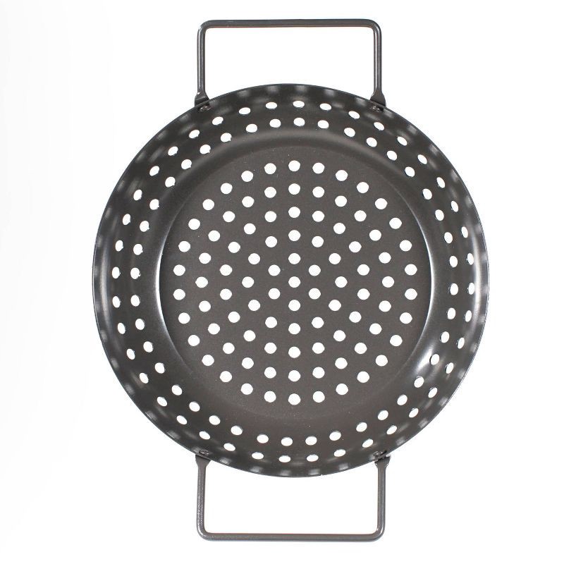 slide 3 of 5, Char-Broil 3pc Grilling Topper Set Black: Non-Stick, Hand Washable, Steel Cookware with Handles, 3 ct