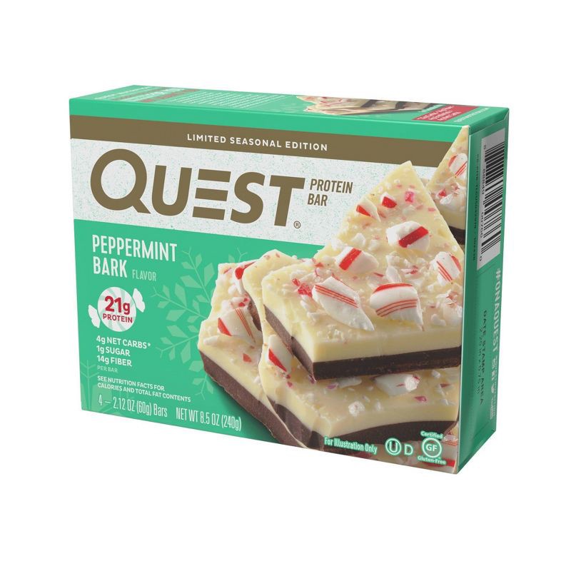 slide 1 of 7, Quest Nutrition Quest Protein Bar - Peppermint Bark - 4ct, 4 ct