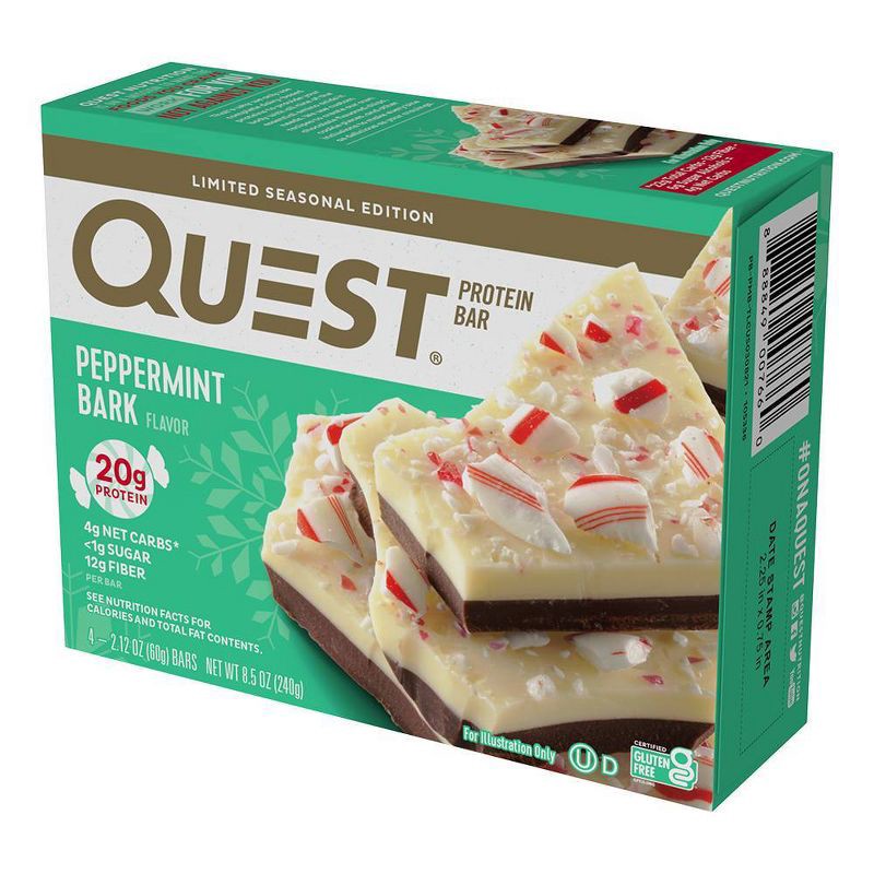 slide 7 of 7, Quest Nutrition Protein Bar - Peppermint Bark - 4ct, 4 ct