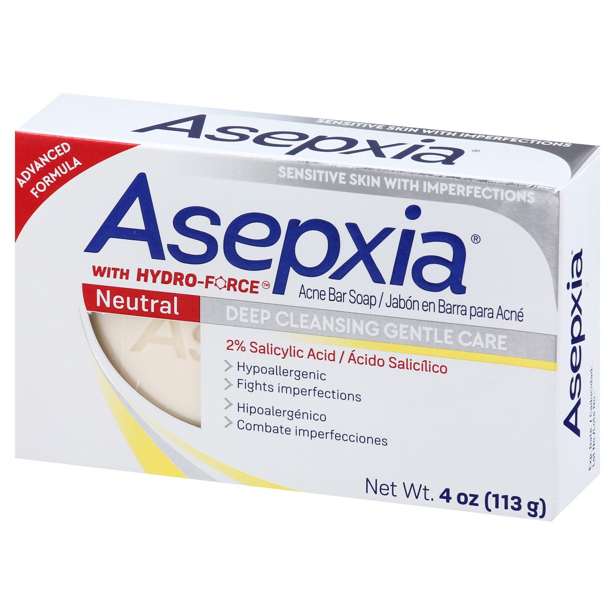 slide 2 of 9, Asepxia Acne Bar Soap Neutral Gentle Care Salicylic Acid 2%, 4 oz