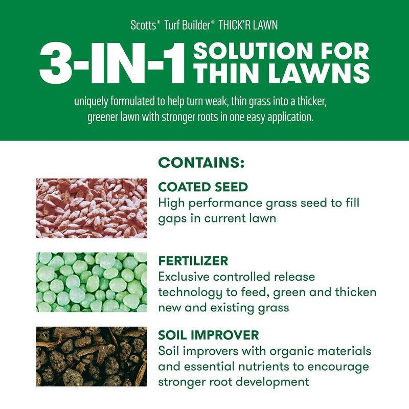 slide 7 of 9, Scotts Thick'R Lawn Bermuda Grass Mix, 1 ct
