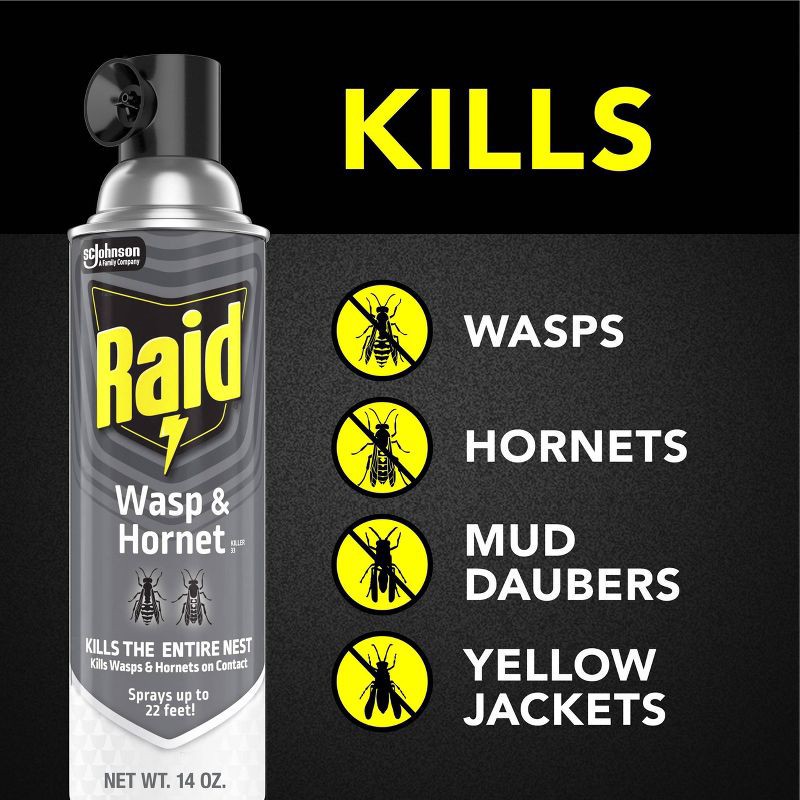 slide 2 of 12, Raid 14oz 2ct Wasp & Hornet KillerTwin Pack, 14 oz