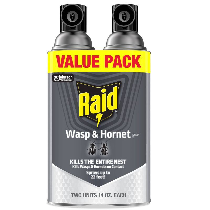 slide 1 of 12, Raid 14oz 2ct Wasp & Hornet KillerTwin Pack, 14 oz