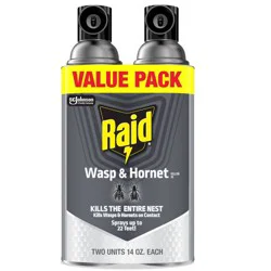 Raid Wasp and Hornet Spray - 2ct/14oz each