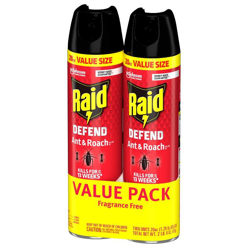 slide 12 of 13, Raid Ant & Roach Killer - 20 oz/Twin Pack, 20 oz