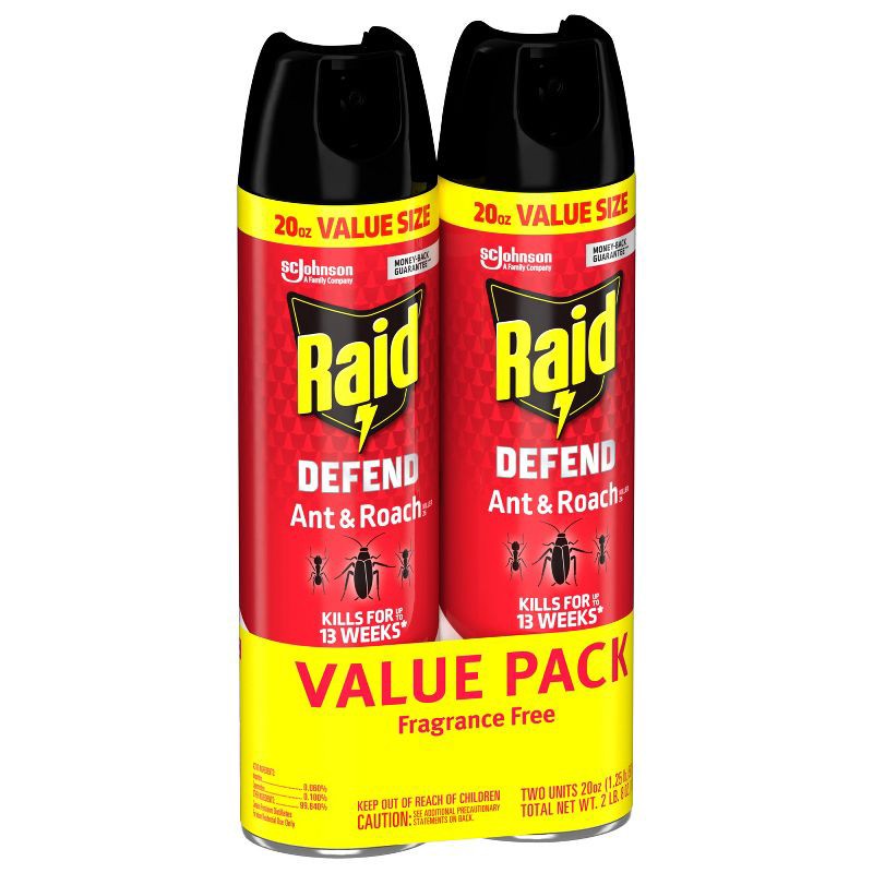 slide 13 of 13, Raid Ant & Roach Killer - 20 oz/Twin Pack, 20 oz