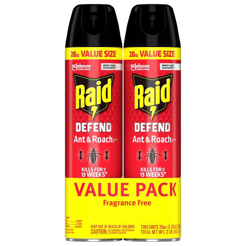 slide 4 of 13, Raid Ant & Roach Killer - 20 oz/Twin Pack, 20 oz