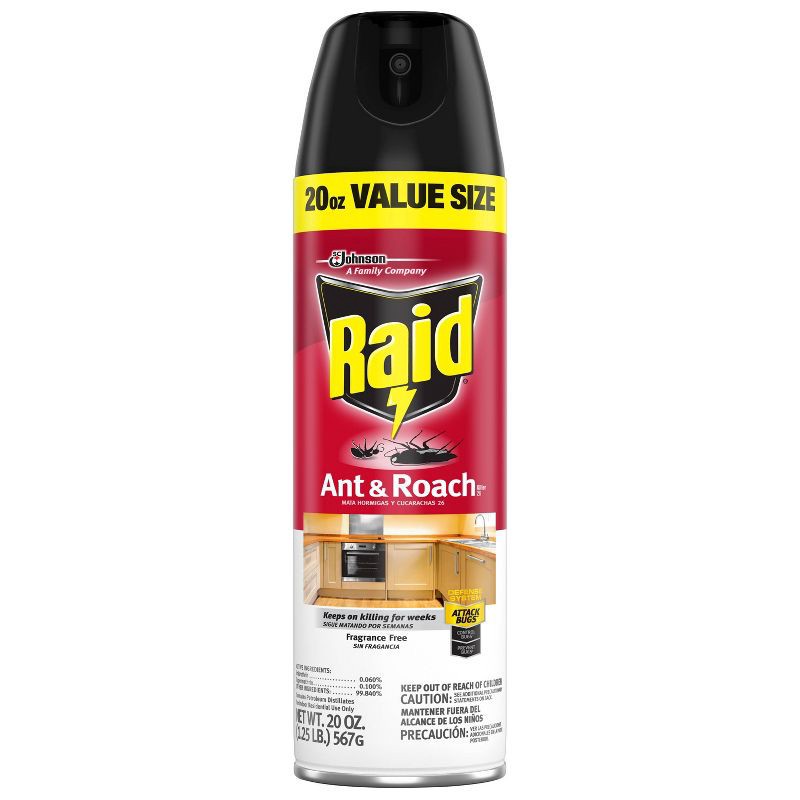 slide 1 of 4, Raid Ant & Roach Killer - 20 oz/Twin Pack, 20 oz