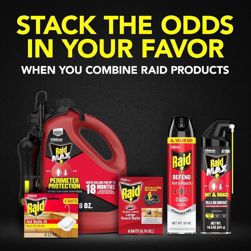 slide 11 of 13, Raid Ant & Roach Killer - 20 oz/Twin Pack, 20 oz