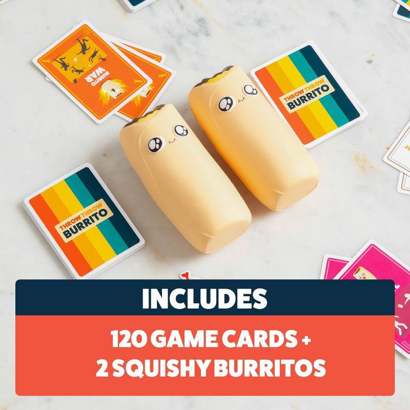 slide 3 of 7, Throw Throw Burrito by Exploding Kittens - A Dodgeball Card Game: Quick 15-Minute Party Fun with 2-6 Players, 1 ct