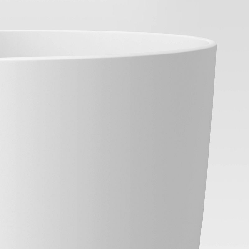 slide 4 of 4, Self-Watering Plastic Indoor Outdoor Planter Pot White 8"x8" - Room Essentials™, 1 ct