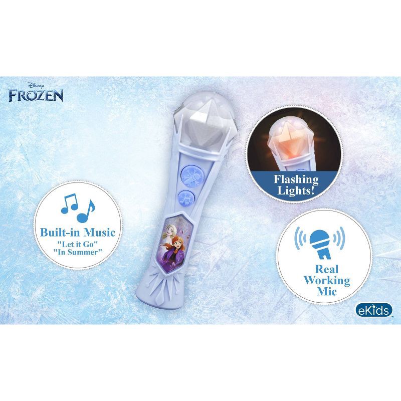 slide 3 of 9, Disney Frozen Pretend Toy Microphone, 1 ct