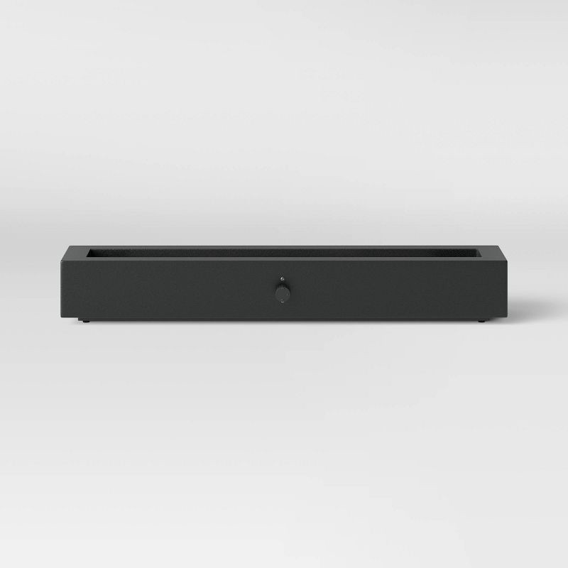 slide 8 of 9, 28" Outdoor Tabletop Fireplace Black - Threshold™, 1 ct