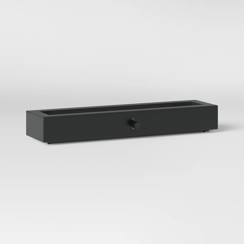 slide 9 of 9, 28" Outdoor Tabletop Fireplace Black - Threshold™, 1 ct