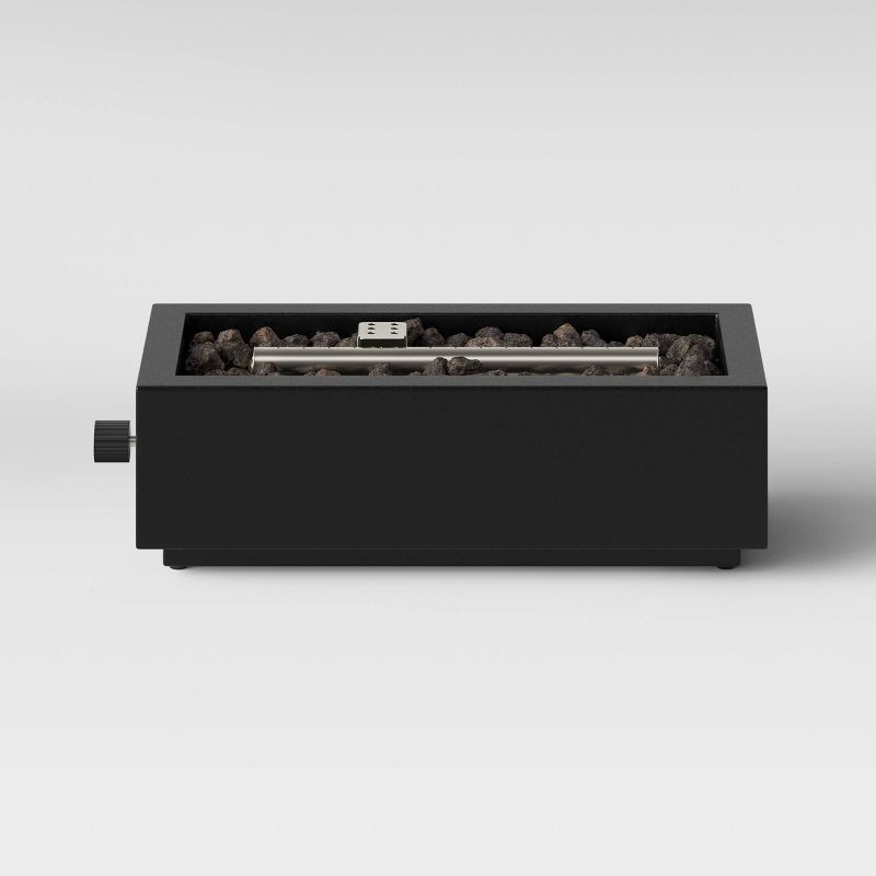 slide 3 of 3, Two Harbors 14" Patio Tabletop Fireplace Black - Threshold™, 1 ct