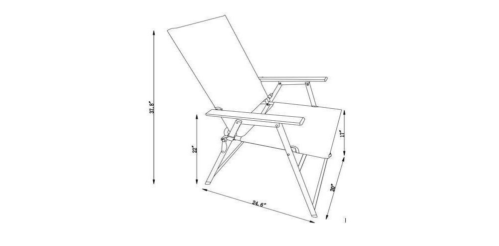 slide 4 of 4, Sling Folding Patio Chair Gray - Room Essentials, 1 ct
