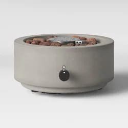 10" Round Pipestone Patio Tabletop Fireplace - Gray - Threshold™