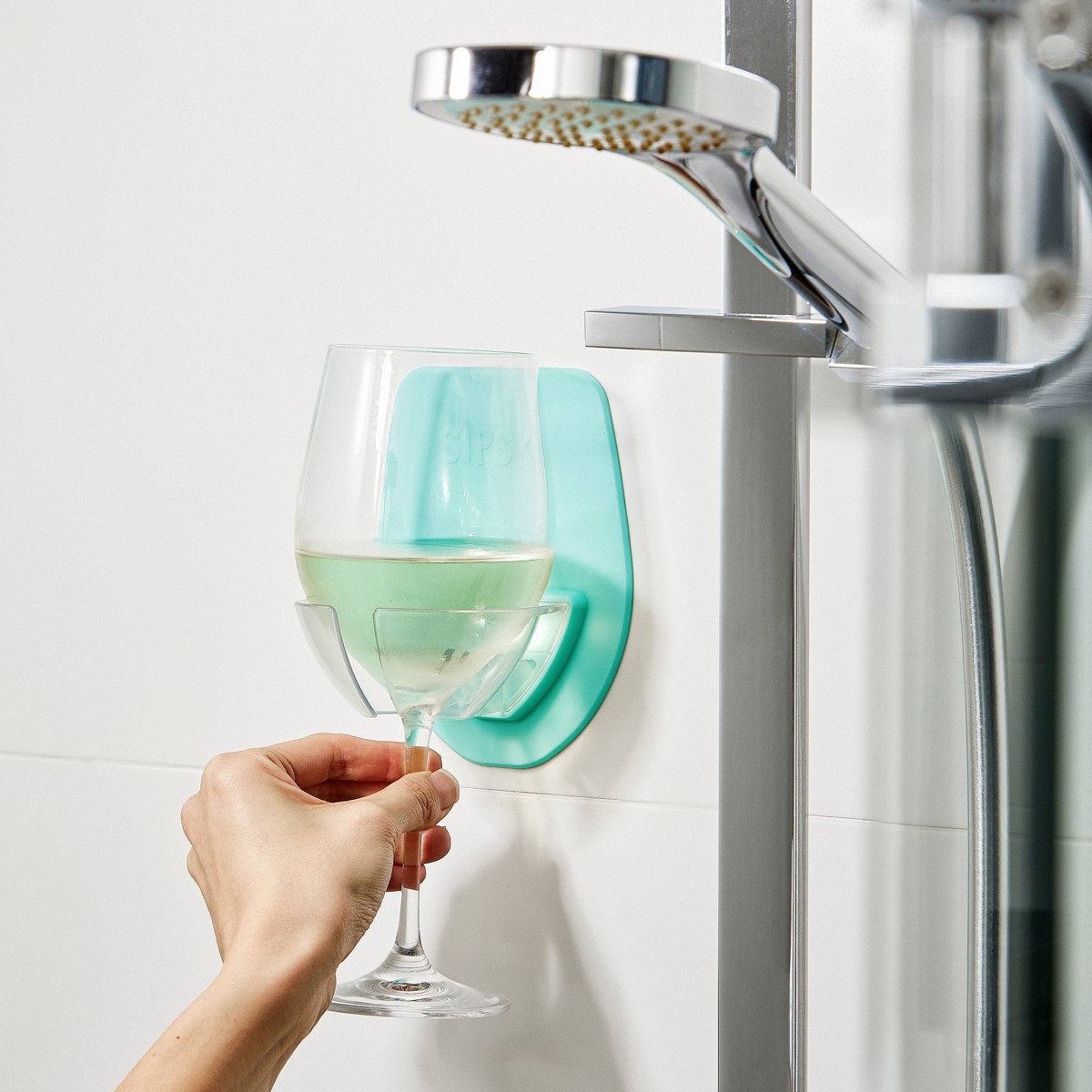 slide 2 of 3, 30 Watt Sipski Wine Holder Seafoam, 1 ct