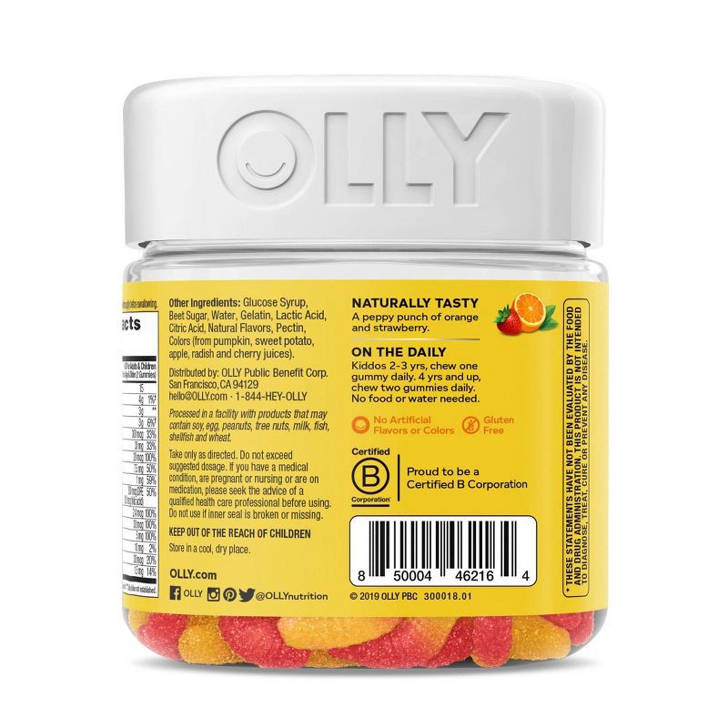 slide 4 of 6, OLLY Kids Multivitamin Gummy Worms - 70ct, 70 ct