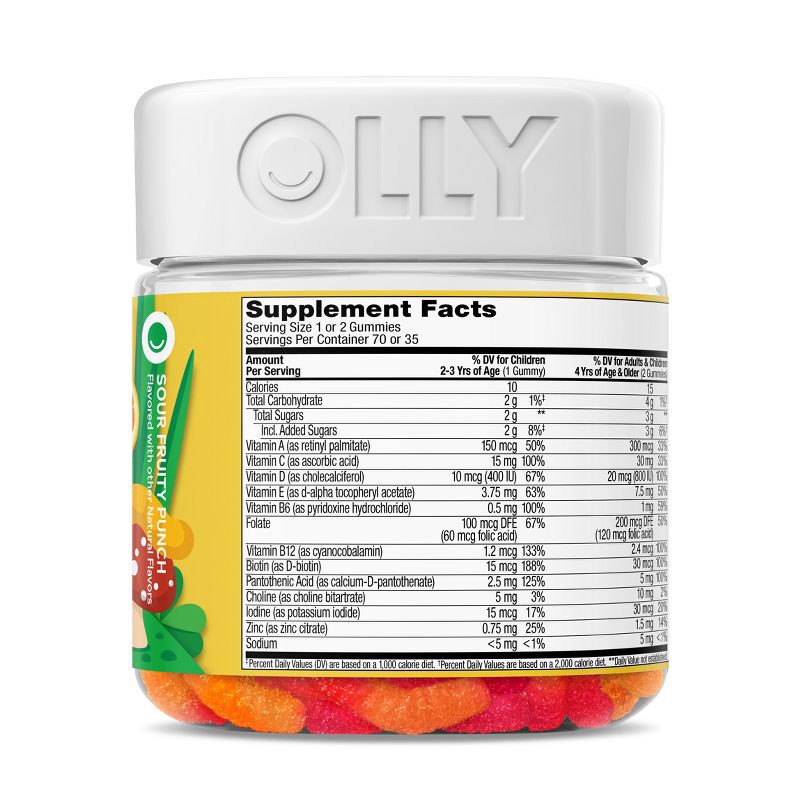 slide 5 of 9, OLLY Kids' Multivitamin Gummy Worms - 70ct, 70 ct