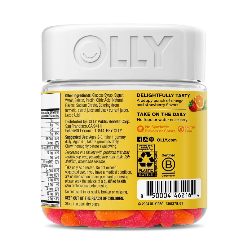 slide 7 of 9, OLLY Kids' Multivitamin Gummy Worms - 70ct, 70 ct