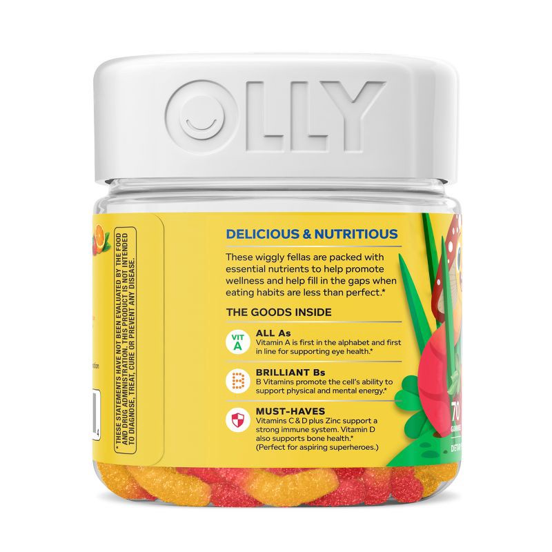 slide 9 of 9, OLLY Kids' Multivitamin Gummy Worms - 70ct, 70 ct