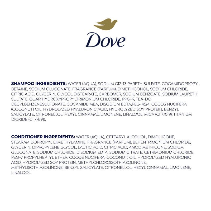 slide 3 of 11, Dove Beauty Daily Moisture Shampoo & Conditioner Set - 12 fl oz/ 2ct, 12 fl oz, 2 ct