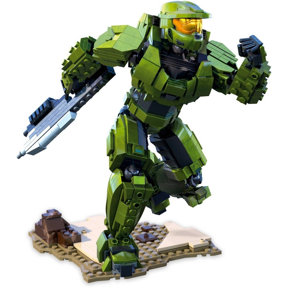 slide 3 of 6, Mega Construx HALO Master Chief Construction Set, 1 ct