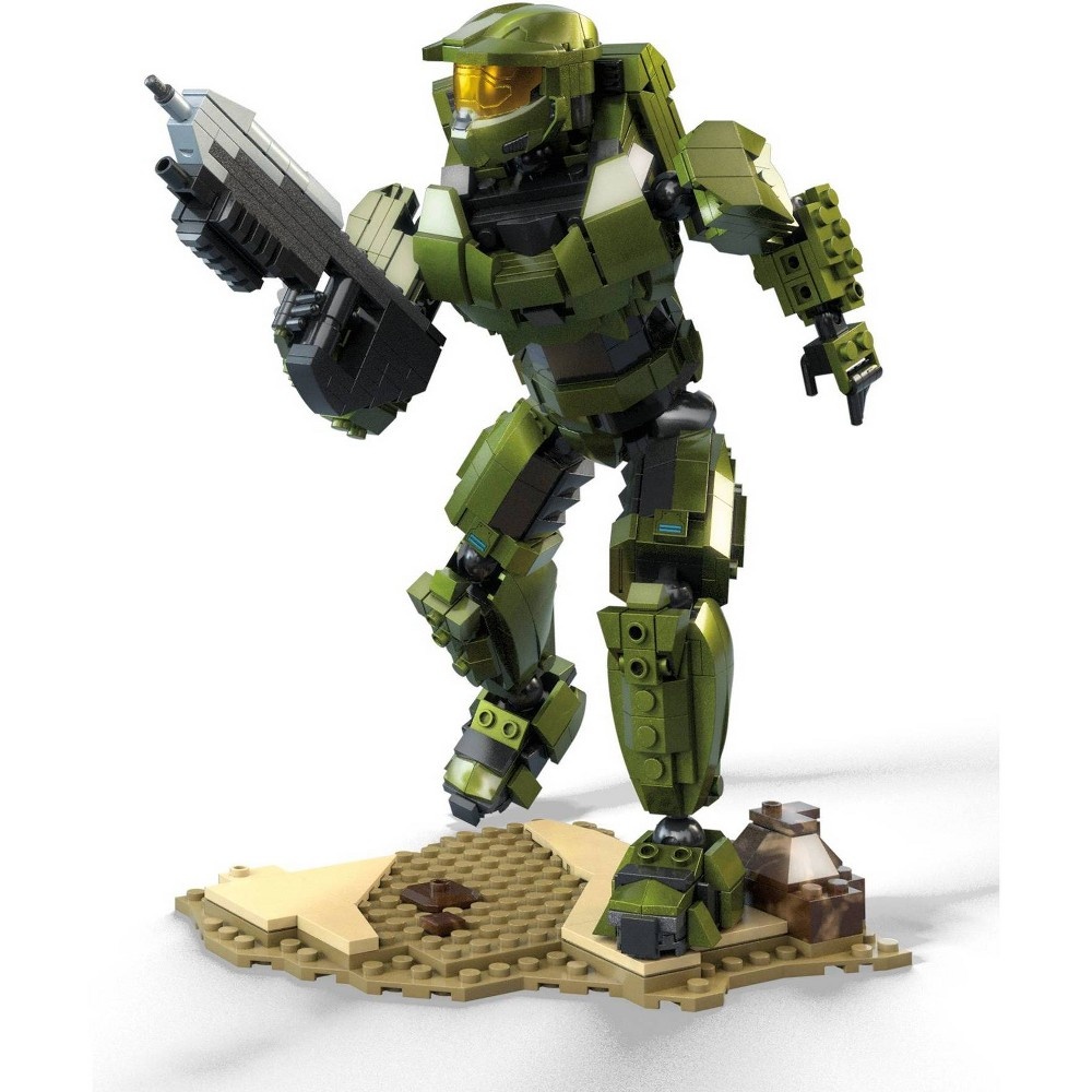 slide 4 of 6, Mega Construx HALO Master Chief Construction Set, 1 ct