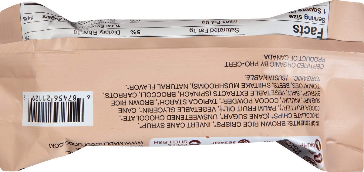 slide 6 of 13, MadeGood Chocolate Chip Crispy Square 0.78 oz, 0.78 oz