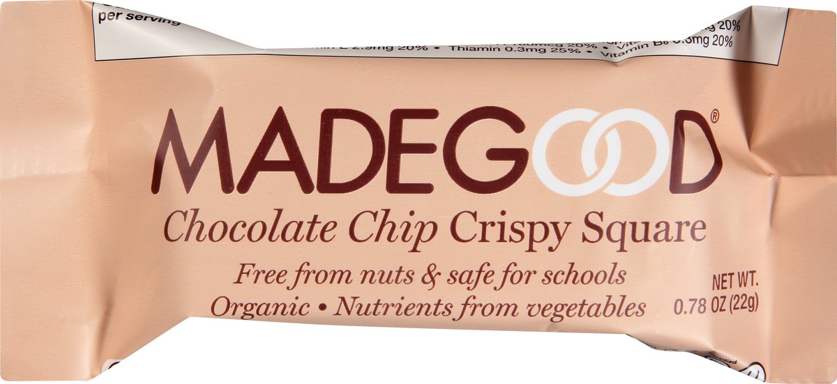 slide 9 of 13, MadeGood Chocolate Chip Crispy Square 0.78 oz, 0.78 oz
