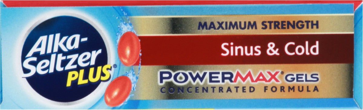 slide 9 of 9, Alka-Seltzer Powermax Sinus Cold Cough, 16 ct