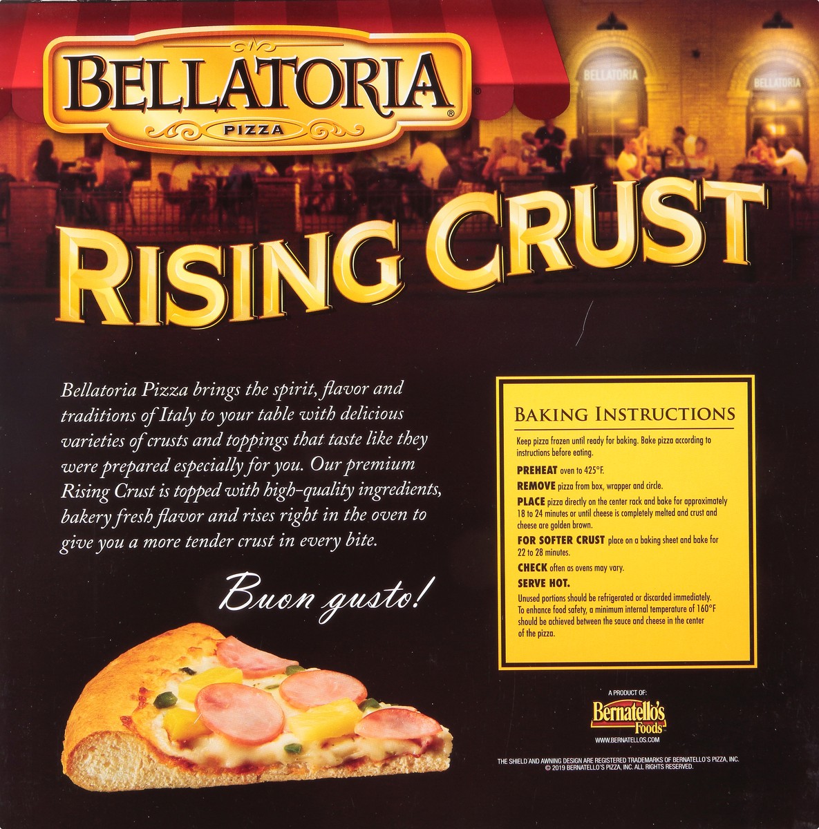 slide 3 of 13, Bellatoria Rising Crust Twisted Hawaiian Pizza 29.87 oz, 29.87 oz