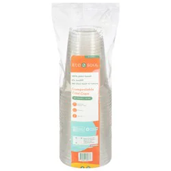 Eco Soul 16 OZ Compostable Cold Cups 25 ea