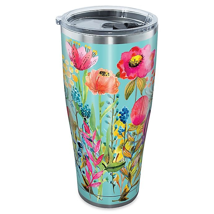 slide 1 of 1, Tervis SIC Watercolor Wildflowers Stainless Steel Tumbler with Lid, 30 oz