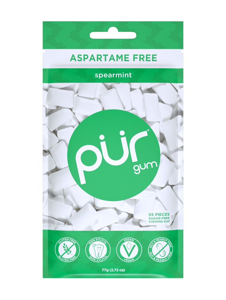 slide 2 of 2, Pur Spearmint Gum, 2.8 oz