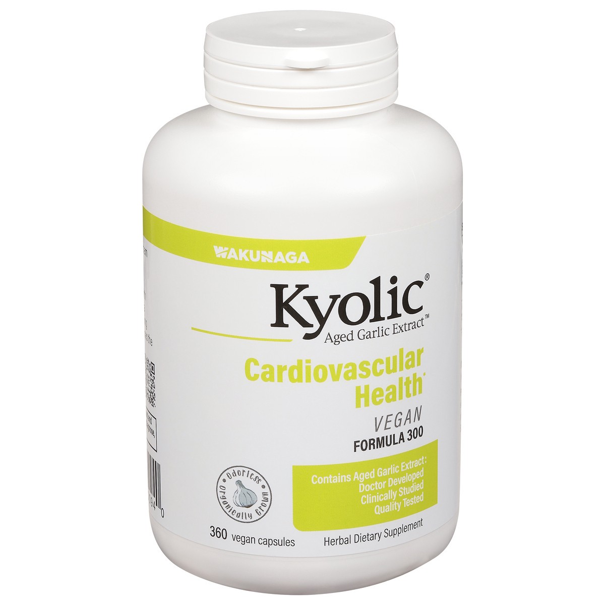 slide 1 of 9, Kyolic Aged Garlic Extract Vegan Capsules Formula 300 Cardiovascular Health 360 ea, 360 ct