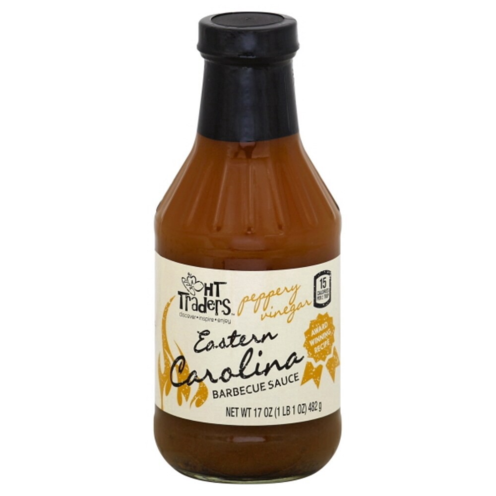 slide 1 of 2, Harris Teeter Traders Barbeque Sauce - Eastern Carolina, 17 oz