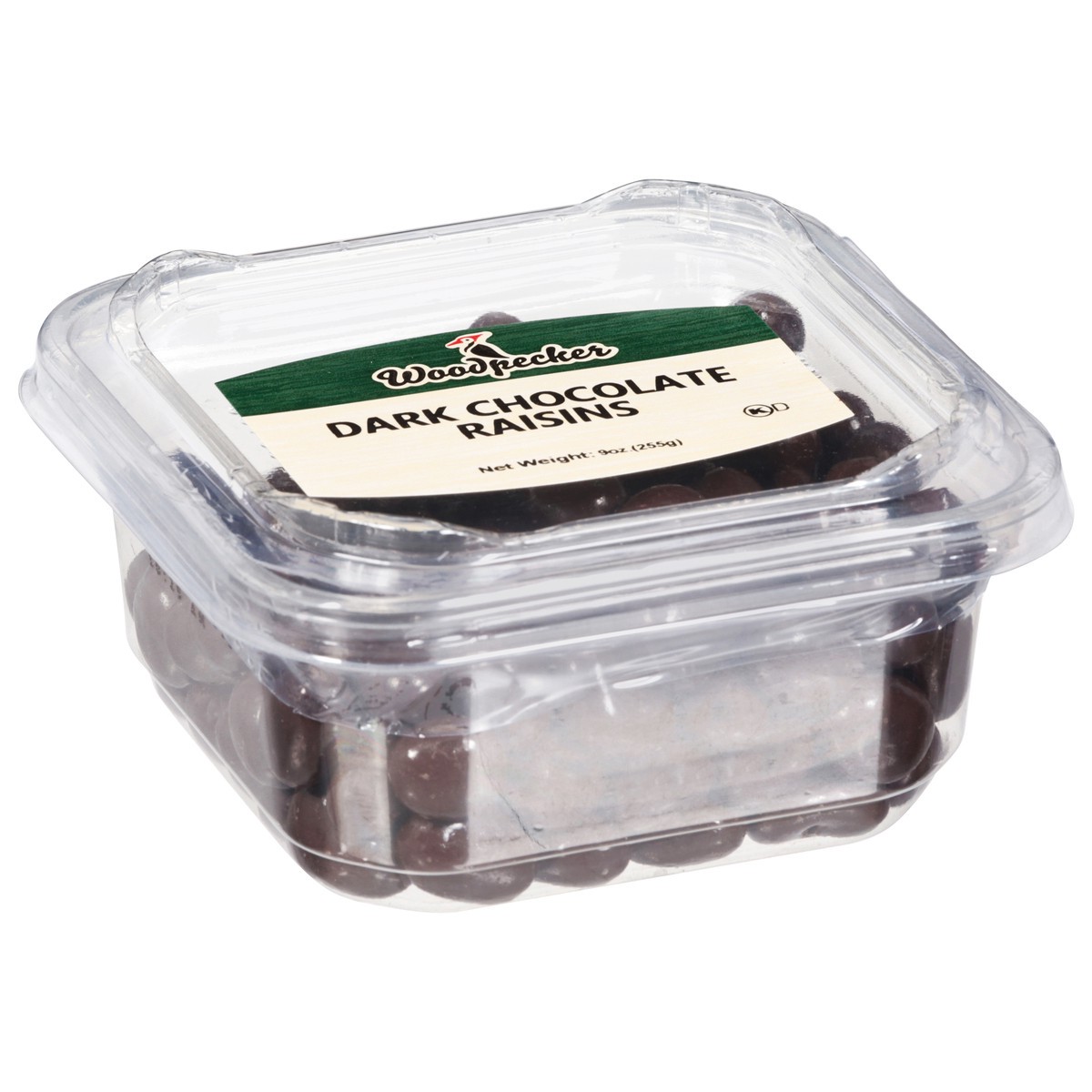 slide 4 of 13, Woodpecker Dark Chocolate Raisins 9 oz, 9 oz