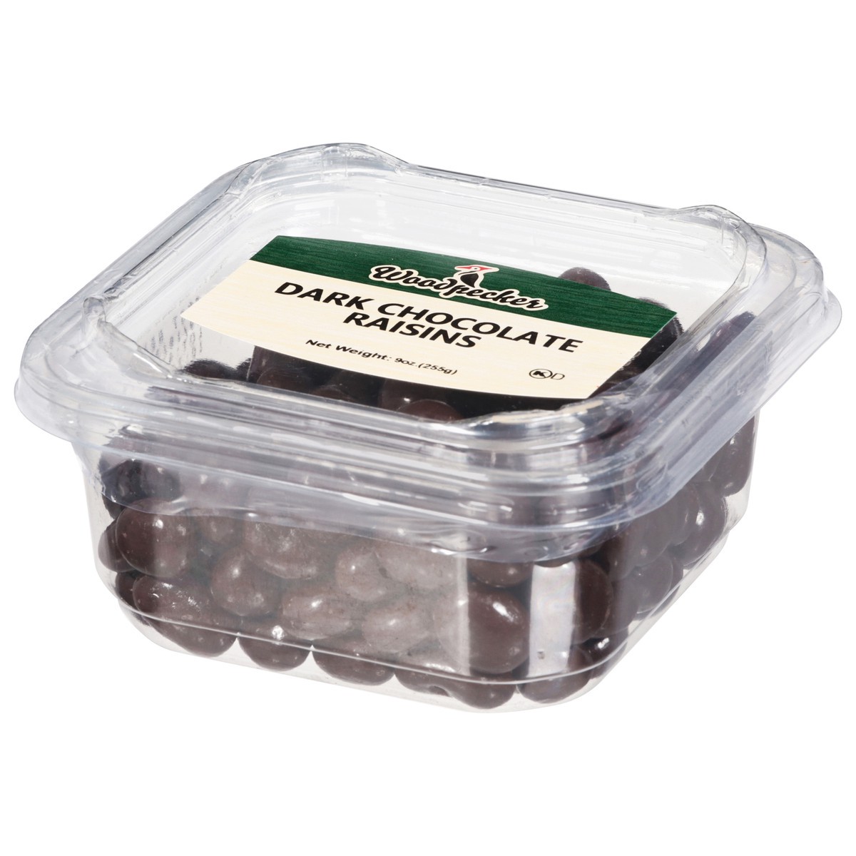 slide 11 of 13, Woodpecker Dark Chocolate Raisins 9 oz, 9 oz