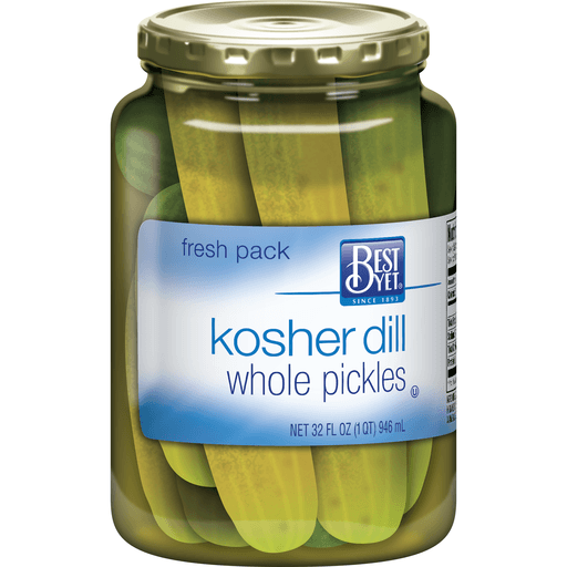 slide 1 of 1, Best Yet Whole Kosher Dill, 32 oz