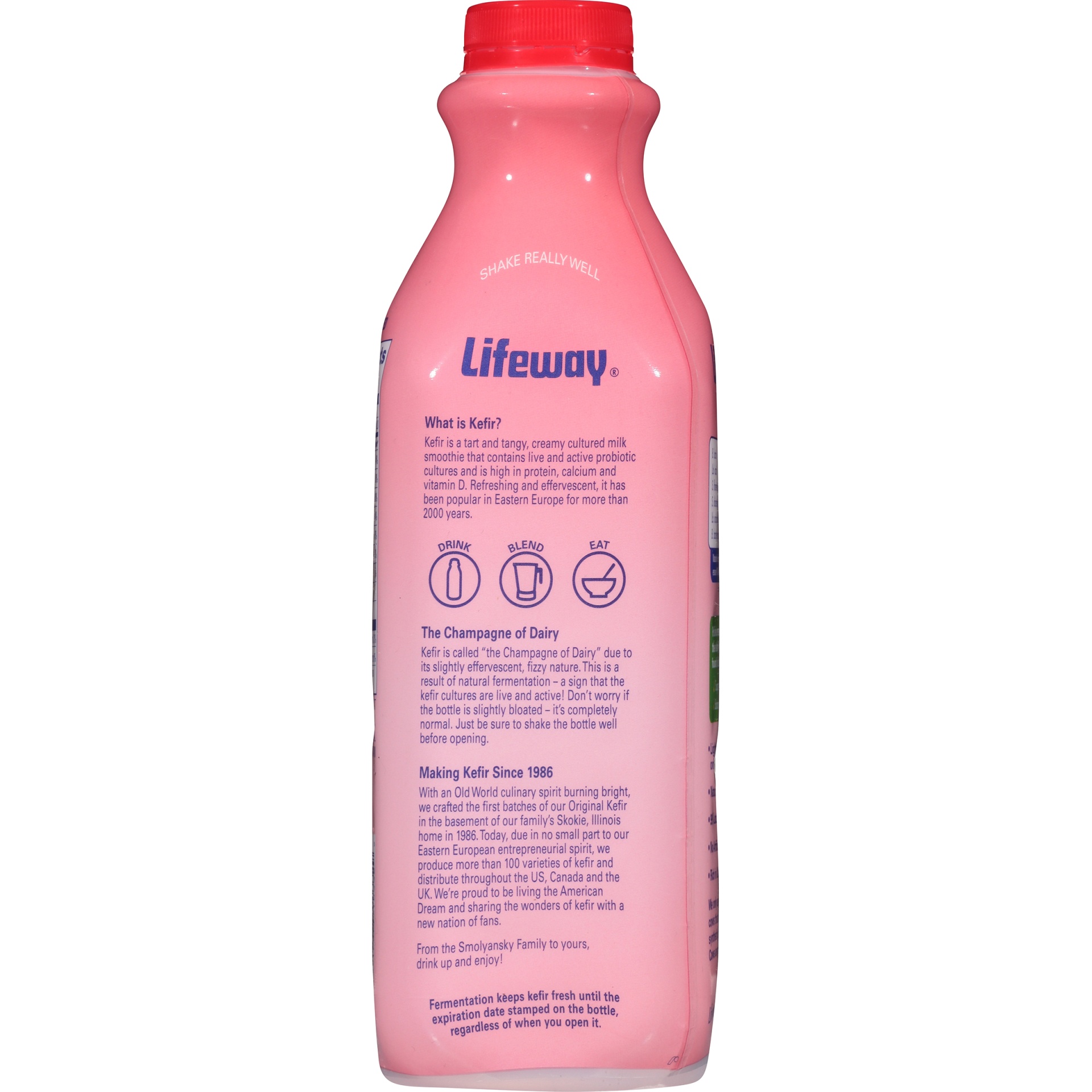 slide 6 of 8, Lifeway Strawberry Kefir Cultured Lowfat Milk Smoothie, 32 fl oz