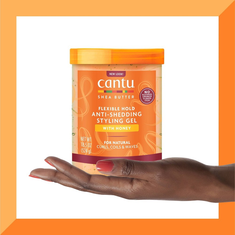 slide 4 of 7, Cantu Anti-Shedding Styling Gel - 18.5oz, 18.5 oz