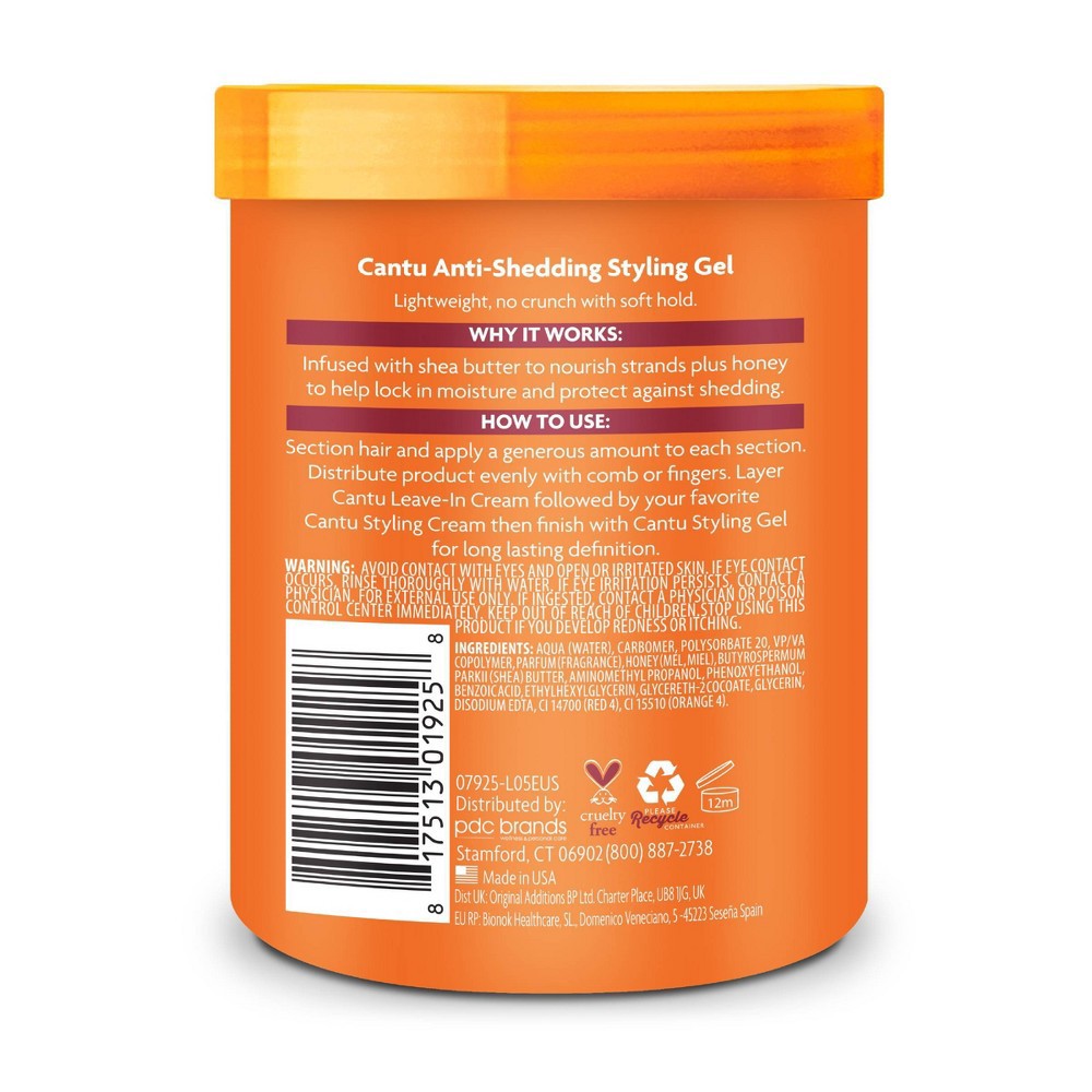 slide 3 of 7, Cantu Anti-Shedding Styling Gel - 18.5oz, 18.5 oz