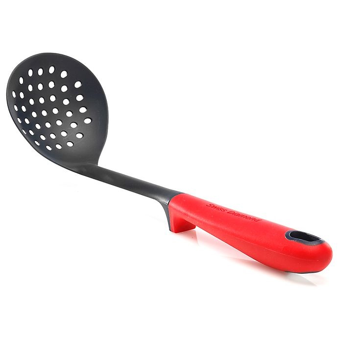 slide 3 of 3, Swiss Diamond Silicone Skimmer Spoon, 1 ct