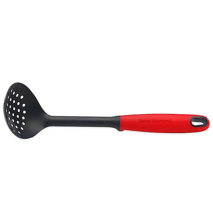 slide 1 of 3, Swiss Diamond Silicone Skimmer Spoon, 1 ct