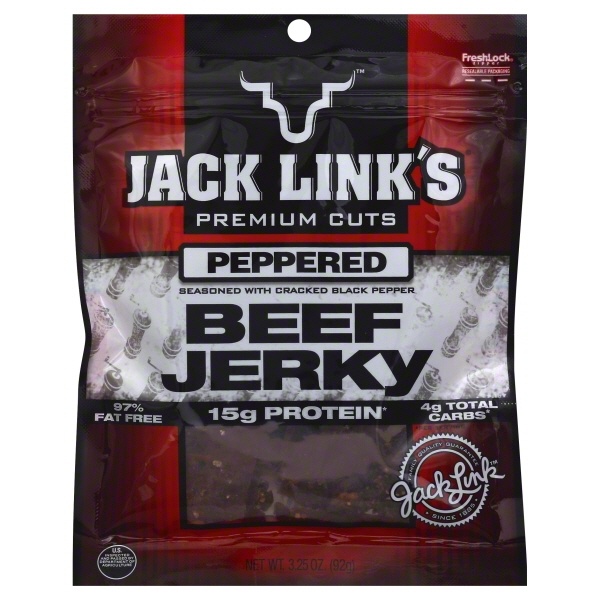 slide 1 of 1, Jack Link's Peppered Beef Jerky, 2.85 oz