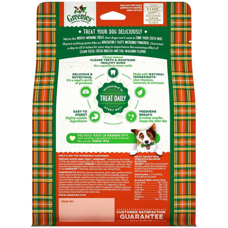 slide 2 of 8, Halloween Greenies Pumpkin Spice Flavor Regular Dental Dog Treats - 12ct/12oz, 12 ct; 12 oz